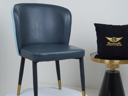 Glam Multicolor Leather Restaurant Chair