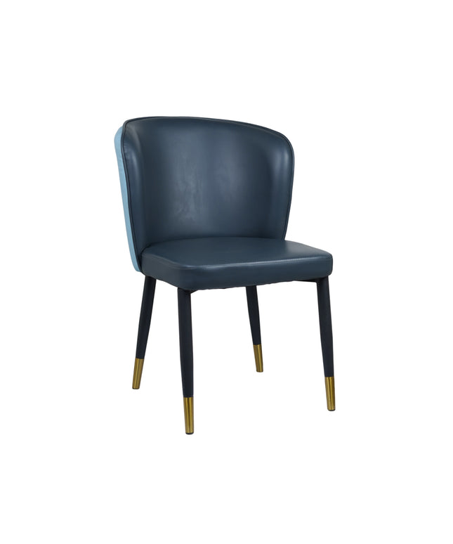 Glam Multicolor Leather Restaurant Chair