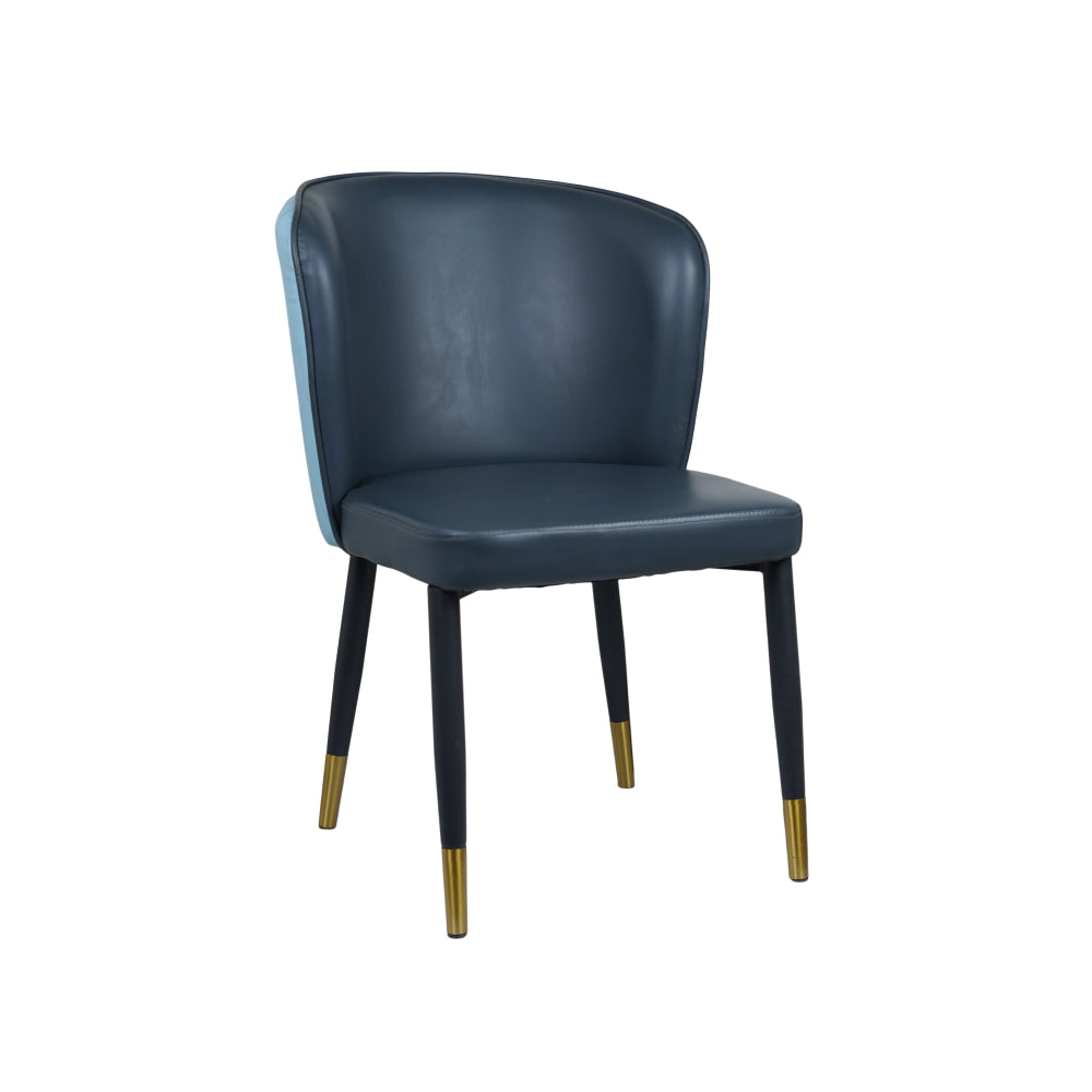 Glam Multicolor Leather Restaurant Chair