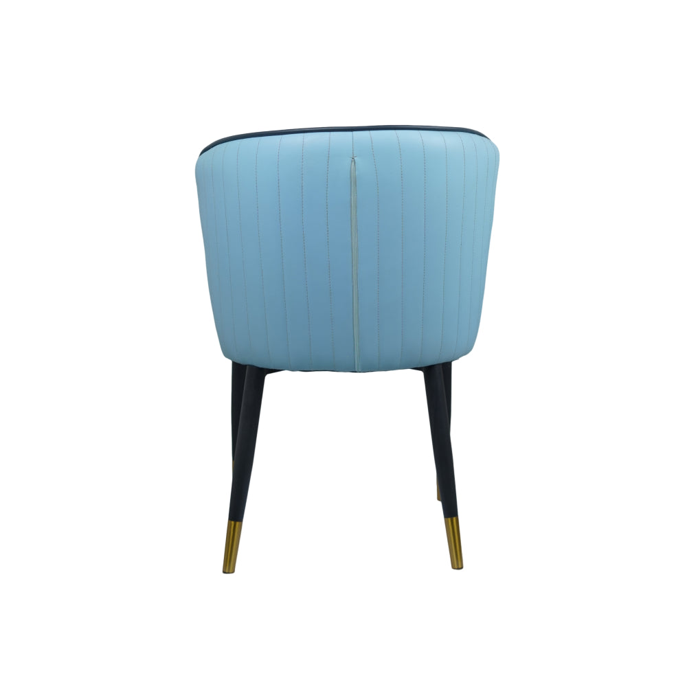 Glam Multicolor Leather Restaurant Chair