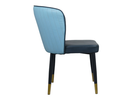 Glam Multicolor Leather Restaurant Chair
