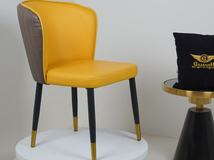 Glam Yellow Dining Chairs for Restaurant