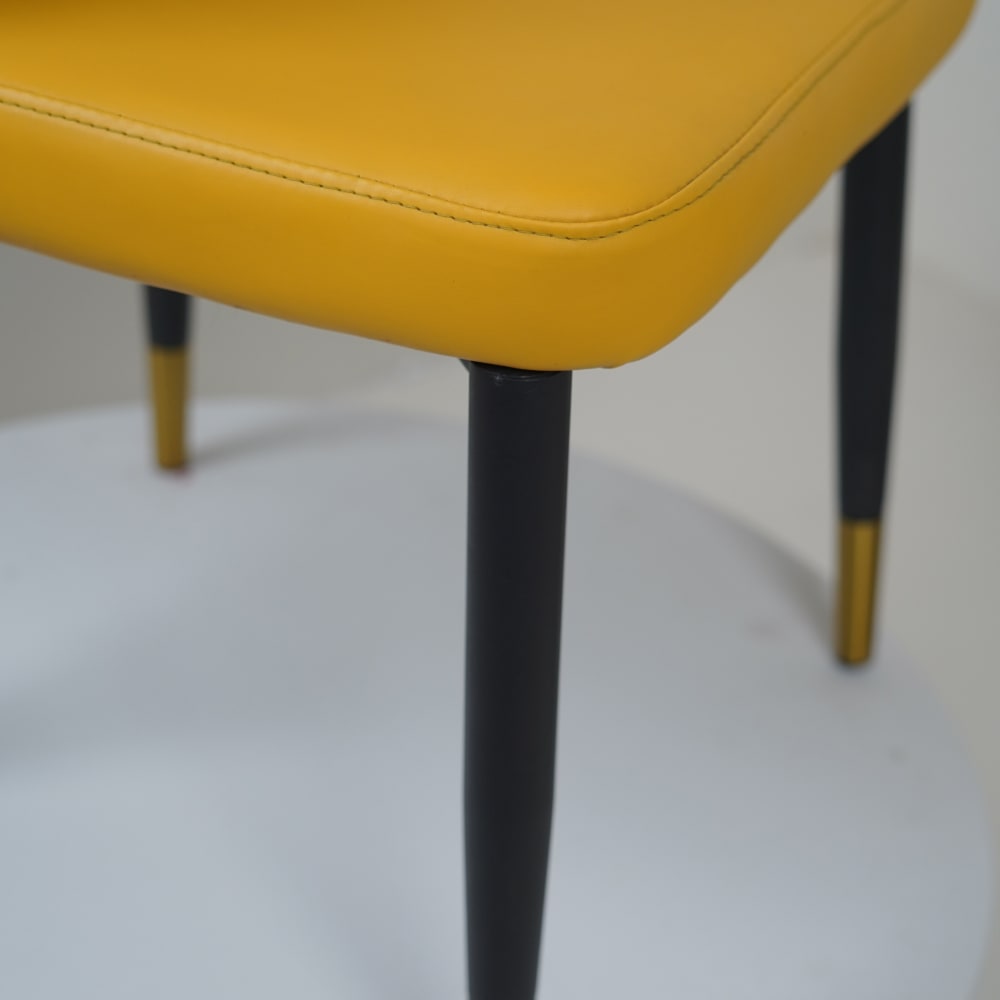 Glam Yellow Dining Chairs for Restaurant