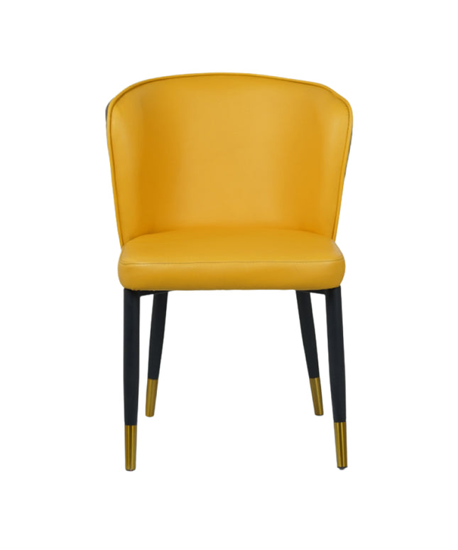 Glam Yellow Dining Chairs for Restaurant
