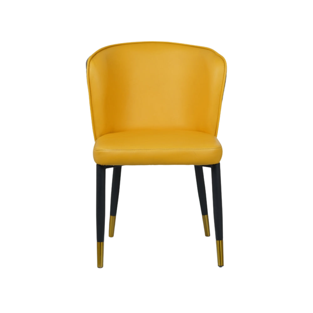 Glam Yellow Dining Chairs for Restaurant