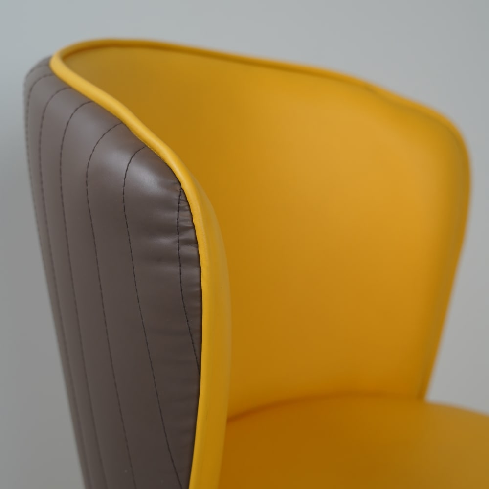 Glam Yellow Dining Chairs for Restaurant