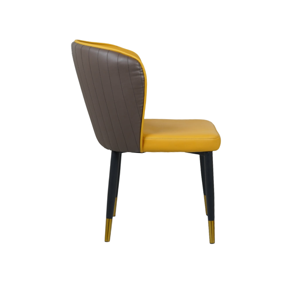 Glam Yellow Dining Chairs for Restaurant