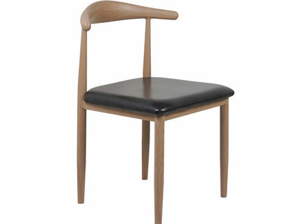 Hansa Light - Metal Restaurant Chair with Wooden Finish