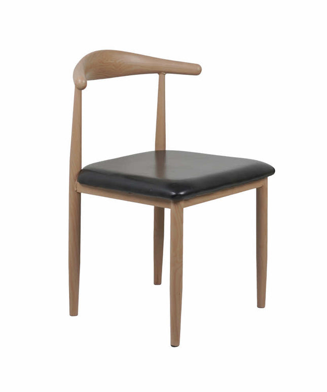 Hansa Light - Metal Restaurant Chair with Wooden Finish