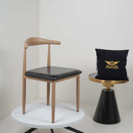 Hansa Light - Metal Restaurant Chair with Wooden Finish