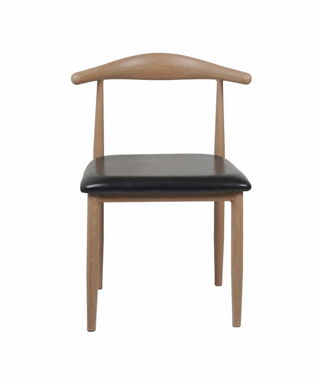 Hansa Light - Metal Restaurant Chair with Wooden Finish