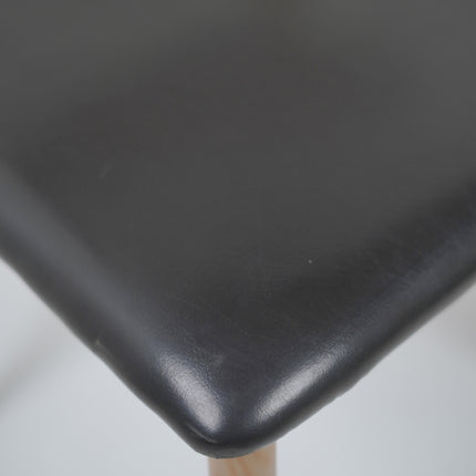 Hansa Dark - Metal Restaurant Chair with Wooden Finish