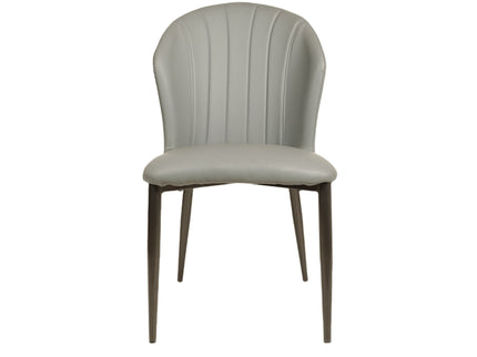 Hertly Stripe Leather Restaurant Chair