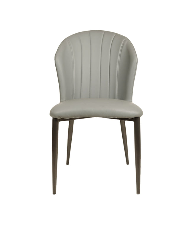 Hertly Stripe Leather Restaurant Chair