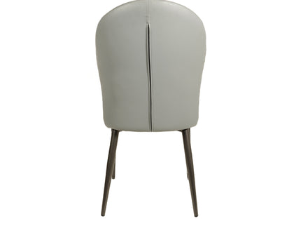 Hertly Stripe Leather Restaurant Chair