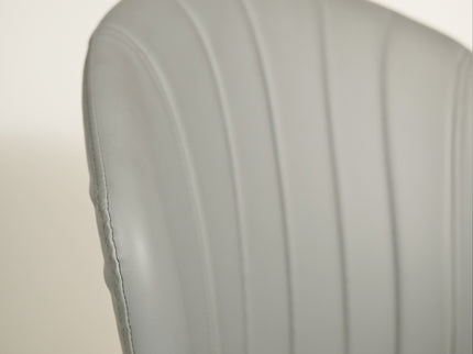Hertly Stripe Leather Restaurant Chair