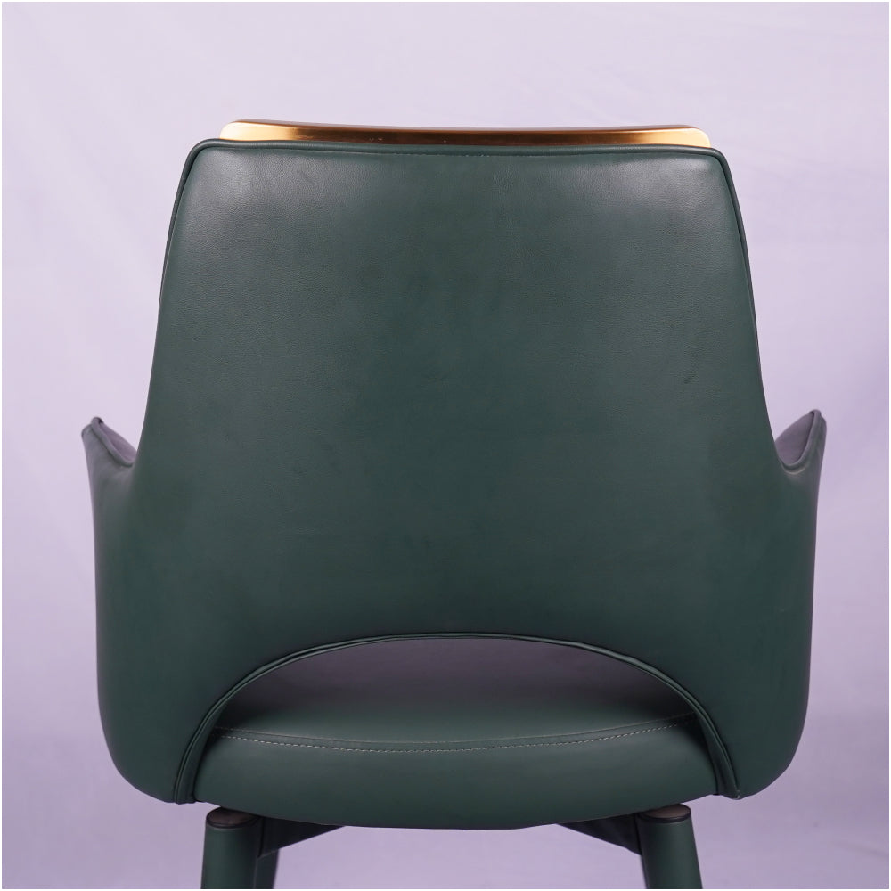 Holo Green Revolving Restaurant Dining Chair