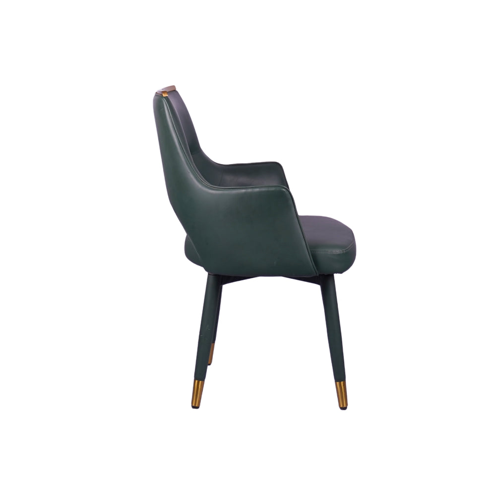 Holo Green Revolving Restaurant Dining Chair