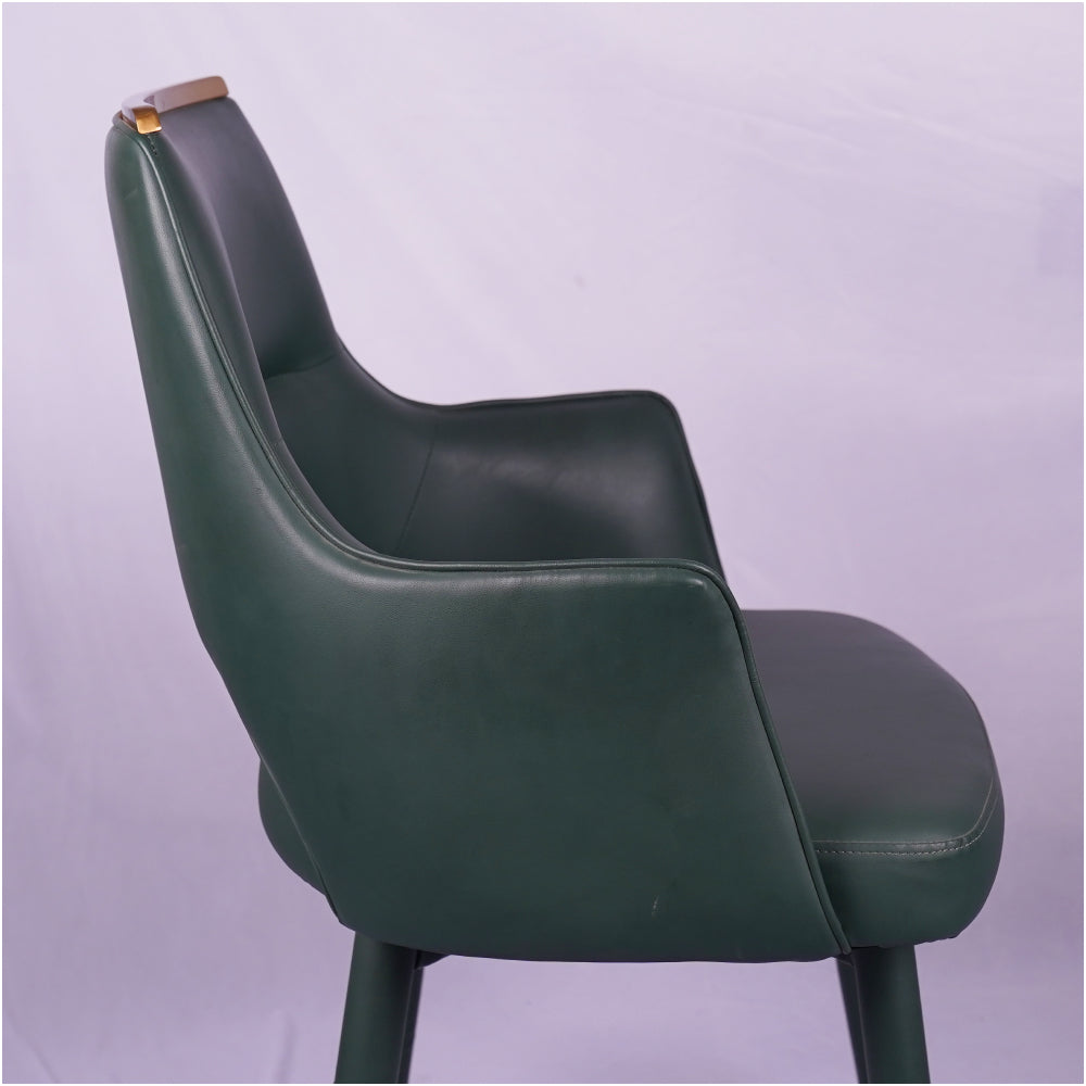 Holo Green Revolving Restaurant Dining Chair