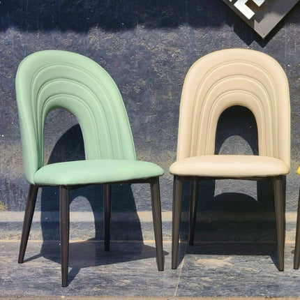 IG Leather Dining Chairs for Restaurant or Home Grey color