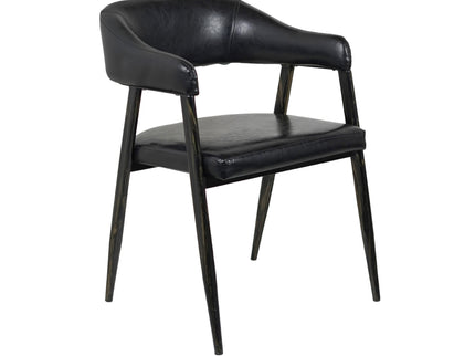 IRIS Cafe Chair Balck Leatherette
