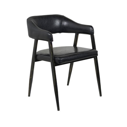 IRIS Cafe Chair Balck Leatherette