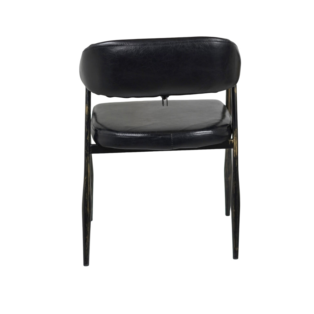 IRIS Cafe Chair Balck Leatherette