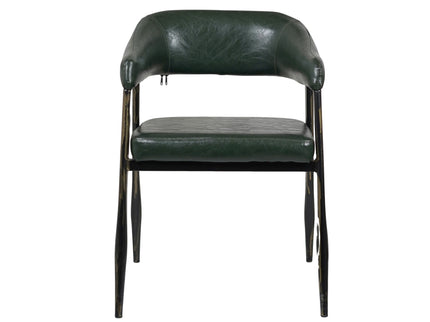 IRIS Cafe Chair Green Leatherette