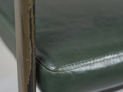 IRIS Cafe Chair Green Leatherette