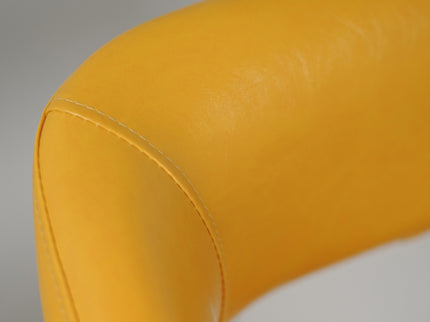 IRIS Cafe Chair Yellow Leatherette