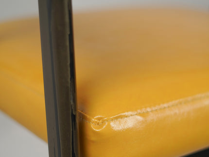 IRIS Cafe Chair Yellow Leatherette