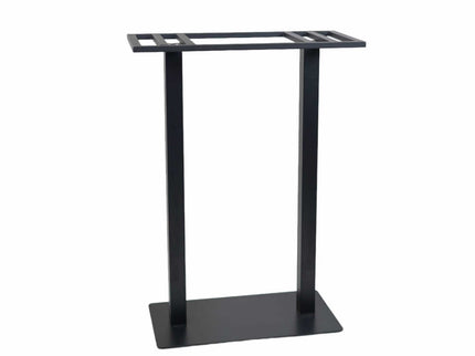 Icon MS Bar Height Double Pillar Table Base White Top
