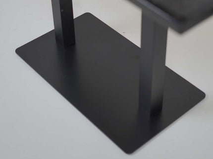 Icon MS Double Pillar 4 Seater Restaurant Table Base Black Top