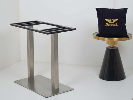 Icon SS Square Double Pillar Table Base