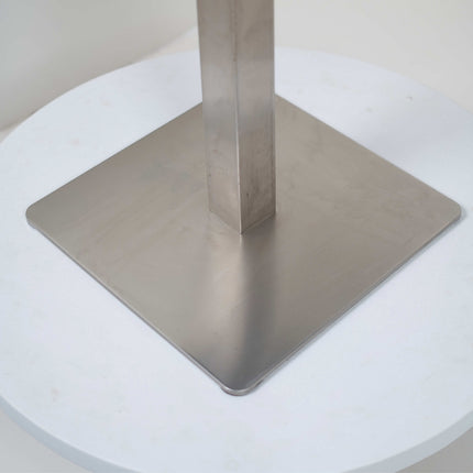 Icon SS 2 Seater Table With Grey Metal Edge Banding Top