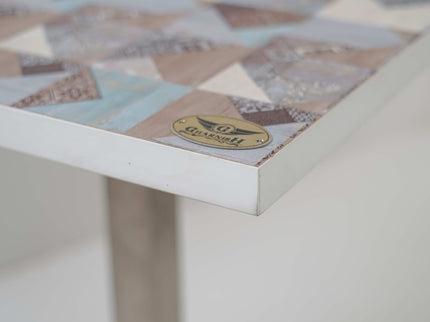 Icon SS 2 Seater Table With Designer Top