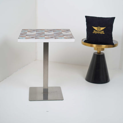 Icon SS 2 Seater Table With Designer Top