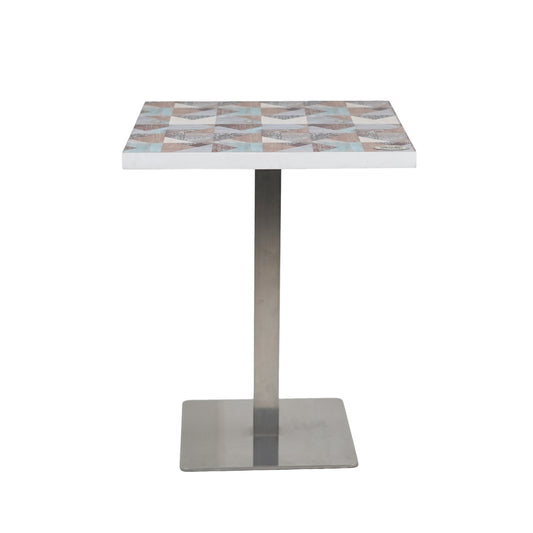 Icon SS 2 Seater Table With Designer Top