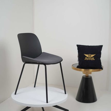 Ira Black PVC Cafe Chair