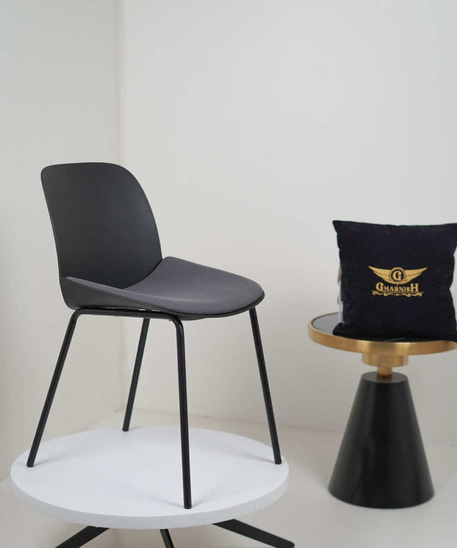 Ira Black PVC Cafe Chair
