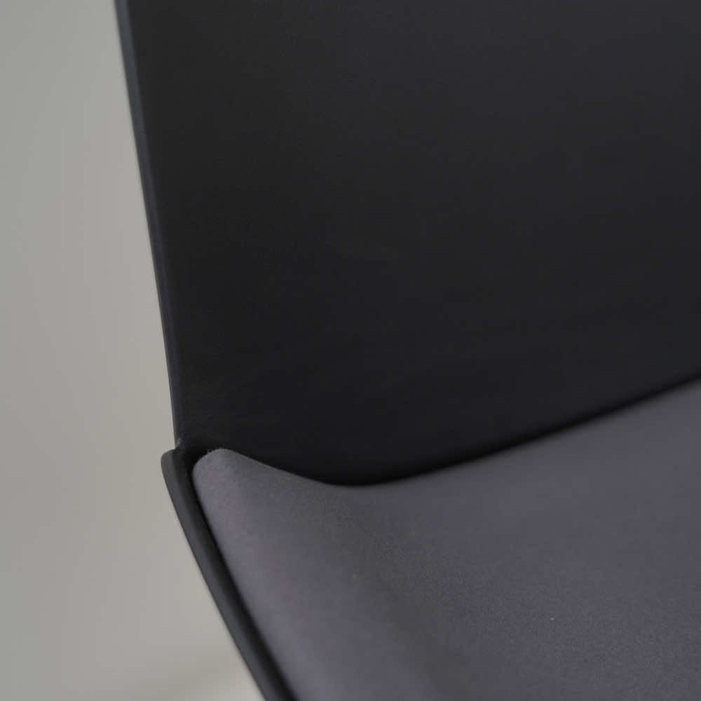 Ira Black PVC Cafe Chair