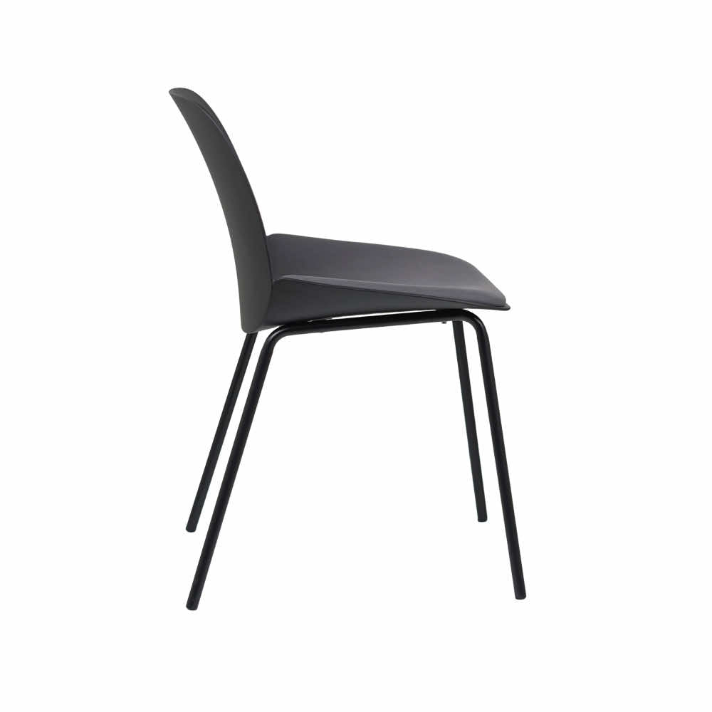 Ira Black PVC Cafe Chair