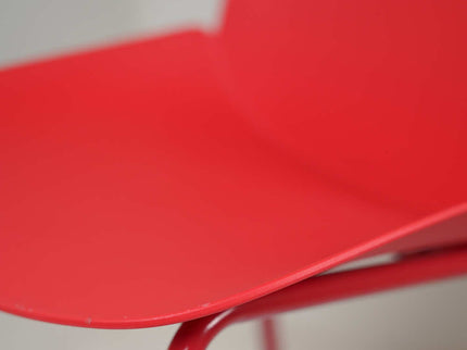 Ira Red PVC Cafe Chair