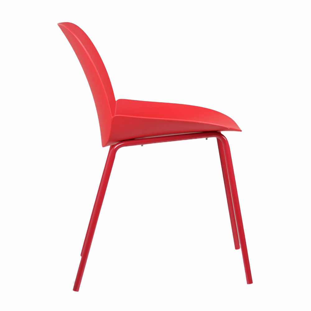 Ira Red PVC Cafe Chair