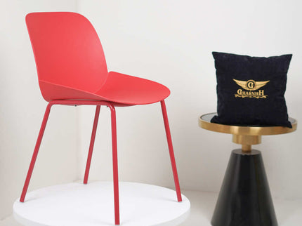 Ira Red PVC Cafe Chair