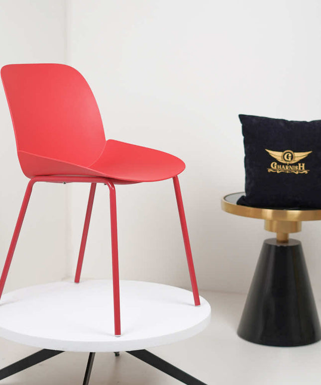 Ira Red PVC Cafe Chair