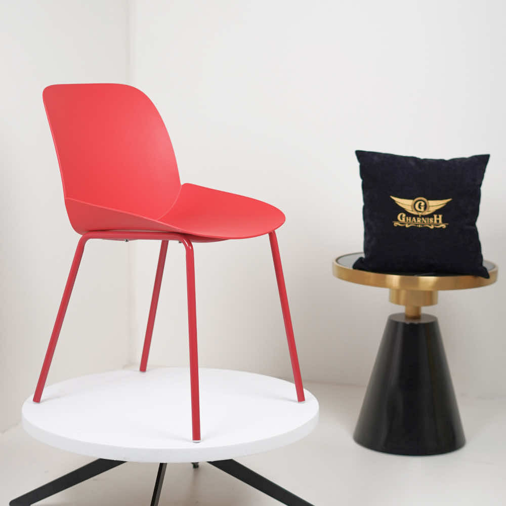 Ira Red PVC Cafe Chair