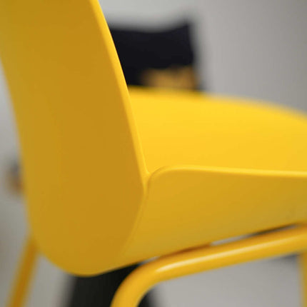 Ira Yellow PVC Cafe Chair