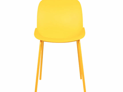Ira Yellow PVC Cafe Chair