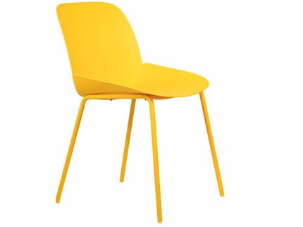 Ira Yellow PVC Cafe Chair
